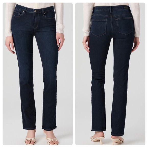 Paige Hoxton Straight Jeans - Dark Wash - Mona-size 28 - Picture 1 of 12